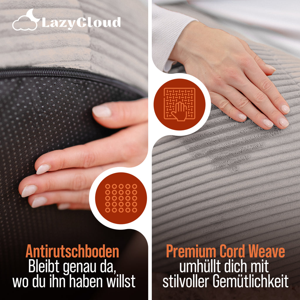 LazyCloud | Sitzsack Soft Grey